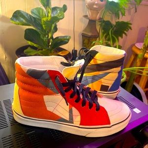 Vans Moma SK8-Hi Unisex Canvas Print Sneakers Size Men 6.5 Women 8